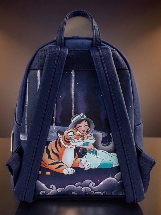 NEW Loungefly Disney Aladdin JASMINE Castle Golden Genie Lamp Abu Rajah Backpack main image 6